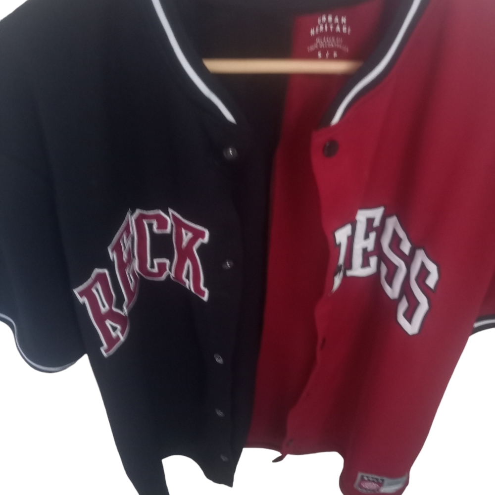 RECKLESS half&half jeresy t-shirt medium